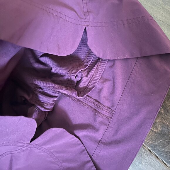 Athleta Midtown Berry Skort Skirt Womens 12 Performance Pockets - Picture 5 of 10